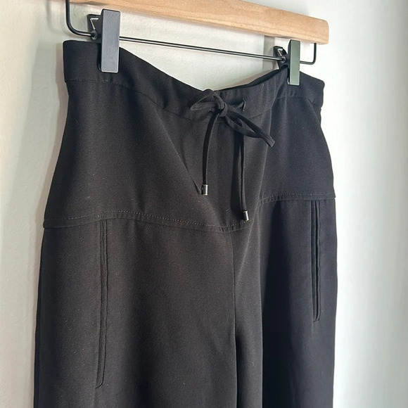 T Alexander Wang black drawstring wide leg trouser. Sz 4 - Picture 7 of 9